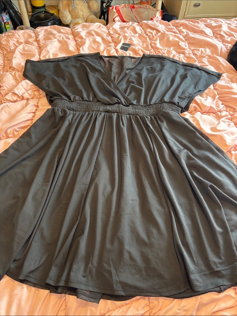 Torrid Swim Coverup 2X Dress Mesh Plus Size Women’s NEW Black